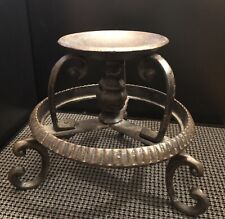 Vintage Wrought Iron Candle Holder (Heavy) picture