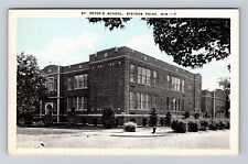 Stevens Point WI-Wisconsin, St Peter's School, Antique, Vintage Postcard picture