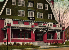 Colonial Inn St Albans Vermont VT Vintage Postcard Posted c1920 Street View picture