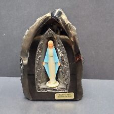 Vtg Hand Crafted  Anthracite Coal Polished Mother Mary Catholic Religious 5