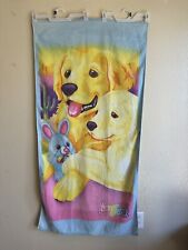 1990’s Vintage Lisa Frank Bath Towel Casey & Caymus Yellow Labradors picture