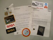 1980s NASA MSFC 25th ANNIVERSARY FLOWN COIN PATCHES DECAL HUBBLE SPACE TELESCOPE picture