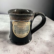 Daneen Pottery Anniversary Inn Estes Park, CO 2012 Black Drip Glaze Thrown Mug picture