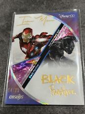 2023 Kakawow Disney Cosmos All Star Marvel IRON MAN BLACK PANTHER Duo Auto 04/25 picture