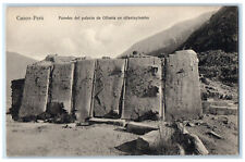 c1910 Walls of the Ollanta Palace in Ollantaytambo Cusco-Peru Antique Postcard picture