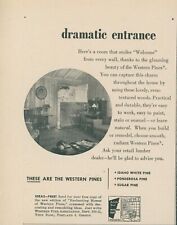 1953 Western Pines Dramatic Entrance Smiles Welcome Lumber Vintage Print Ad BH2 picture