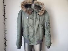 Alpha Industries USAF N-2B Flying Man Air Force Heavy Jacket Hood Size XL picture