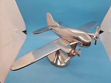 Aluminum Table Display Airplane Aviation On Stand Aviation Plane Modern Decor picture