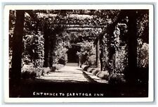 1943 Entrace to Saratoga Inn View Saratoga California CA RPPC Photo Postcard picture