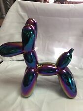 ceramic balloon dog  Iridescent Color 10 1/2 High 11 Long 4 Wide picture