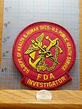 US Dept of Health & Human Services FDA Investigator Cloth Patch BPPL2 picture