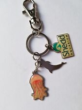 Shed Aquarium Souvenier Keychain Jellyfish Dolphin Logo Charms Clip Ring Attach picture