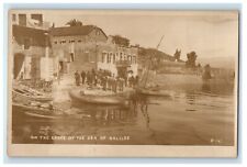 On The Shore Of The Sea Of Galilee Israel, US Navy Sailors RPPC Photo Postcard picture