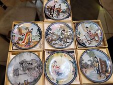 Imperial Jingdezhen Porcelain Hand Painted Plates Set  10/ 7 Box Papers 3 Loose picture