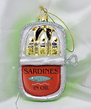 sardines ornament food snack funny gag gift ocean sea beach theme picture