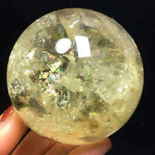 1.06lb Natural Citrine Quartz Sphere Crystal Energy Ball Reiki Healing Gem Decor picture