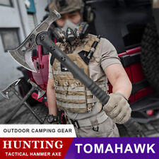 Military Tactical Portable Axe Outdoor Camping Hunting Hatchet Fighting Tomahawk picture