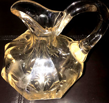 Edwardian Gorham Crystal Decanter, Scottish Thistle Without Stopper picture