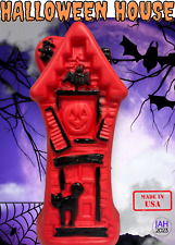 JAH Blow Mold Halloween House New Made in USA Christmas Decoration picture