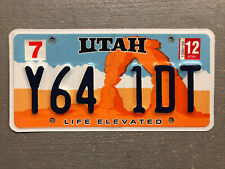 UTAH LICENSE PLATE ARCH-LIFE ELEVATED RANDOM LETTERS/NUMBERS NICE ON SALE picture