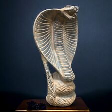 Antique Egyptian Cobra Snake Ancient Unique Pharaonic Statue Rare Egyptian BC picture
