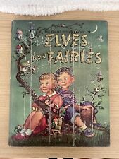 VINTAGE THE GIANT GOLDEN BOOK OF ELVES AND FAIRIES 1951 JANE WERNER Pixie picture