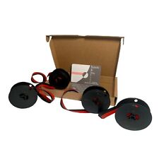 2x Olympia Traveller Deluxe S Typewriter Ribbon - Red/Black - Gift Box Packaging picture