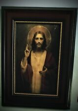 Sacred Heart of Jesus print in frame  picture