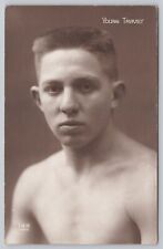 RPPC Handsome Shirtless Male Boxer Postcard 