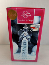 Lenox Joyous Tidings Faith Angel Glass Ornament in Original box 6”Tall picture