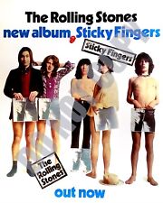 1971 Rolling Stones Sticky Finger Album Magazine Promo Ad Jagger 8x10 Photo picture