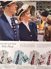 1949 Original Esquire Art Ad Advertisements ARROW shirts HICKOK Mens Goods picture
