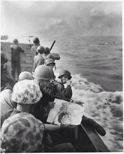 WWII B&W Photo Landing Craft Pin-Up US Army  WW2 World War Two / 1044 picture