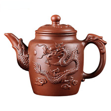 Purple Clay Teapots Chinese Kung Fu Tea Set Master Hand Carved Teapot with Tea picture