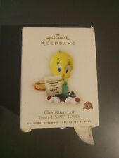 2007 Hallmark Keepsake Ornament ~ Christmas List ~Tweety - LOONEY TUNES NIB picture