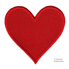 RED HEART iron-on embroidered PATCH LOVE ROMANCE VALENTINE'S DAY SOUVENIR picture