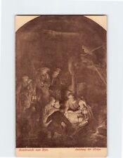 Postcard Anbetung der Hirten By Rembrandt van Ryn picture