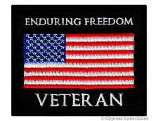 ENDURING FREEDOM VETERAN PATCH embroidered iron-on US MILITARY AFGHANISTAN WAR picture