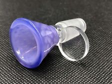 Collectible 14mm Premium Glossy Purple Glass Bowl Male Joint Water Pipe Bowl USA picture