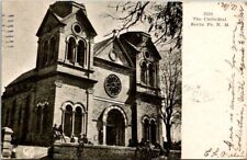 Santa Fe NM St Francis Cathedral Postcard 1907 picture