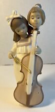 Creepy 2-Headed Weird Girl with Cello Porcelain Figurine Golden Memories 1991 picture