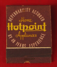 VINTAGE HOTPOINT APPLIANCES STOVE OVEN ADVERTISING MATCHBOOK MATCHES  picture