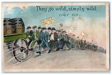 c1910's Anti Prohibition Driving Beer Wagon Barell Unposted Antique Postcard picture