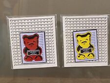 WhisBe Pin Vandal Gummy Street Art Graffiti Set Red And Yellow picture