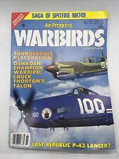 AIR PROGRESS WARBIRDS INTERNATIONAL MAGAZINE, SPRING 1986-GRUMMAN BEARCAT COVER picture