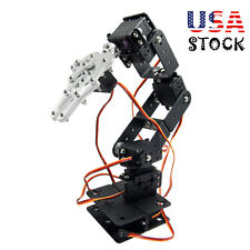 Alu Robot 6 DOF Arm Mechanical Robotic Arm Clamp Claw Mount Kit for Arduino USA picture