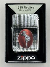 Rare Iconic 1935 Replica With Slash Zippo Windy Girl Design Zippo Lighter NEW picture