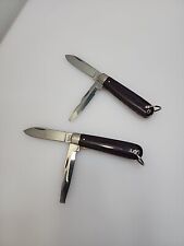 Imperial USA Electrician Knife Lot Of 2 Bakelite Jack  Shackle Vintage  picture