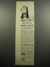 1955 Squibb Vionate Advertisement - Has your pet smiled at you lately? picture