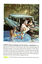 1959 Print Ad Chevrolet Chevy One of 5 Wagons Brookwood Seats for Six Illus picture